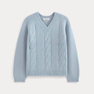 Everlane Light Blue V-Neck Sweater